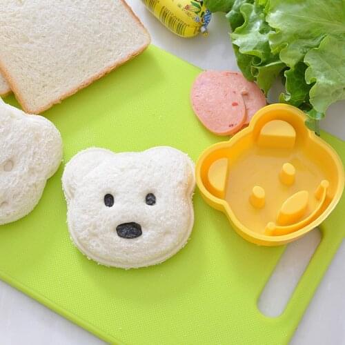 1PC Sandwich Bear Mold Baking Tool Cookie Sandwich Biscuits Cutter Bread Making DIY Cake Mould Kitchen Breakfast Accessories