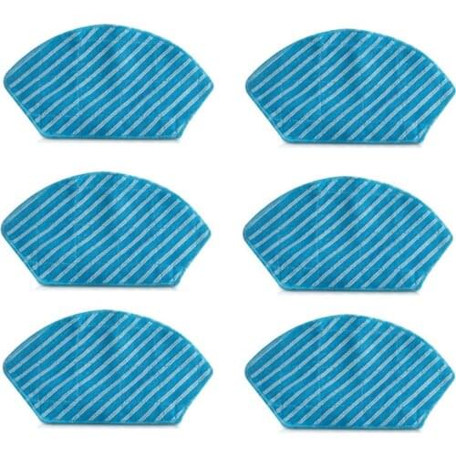6PCS Washable Cloth Mop Cloth Cleaning Cloth Suitable for Midea M7/M71CN/I10 Sweeping Robot Accessories