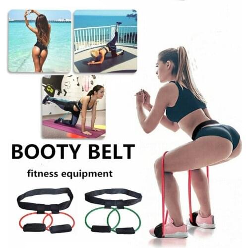 New Yoga Belts Booty Resistance Band Exercise Belt Leg and Butt Muscles Trainning Fitness Elastic Solid Black 2020