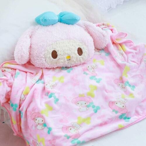 40cm Lovely Melody Plush Velvet Anime Blanket Warm Decoration Soft Bed Home Pillow Throw Sofa Blankets Unisex Gifts Melody Toys