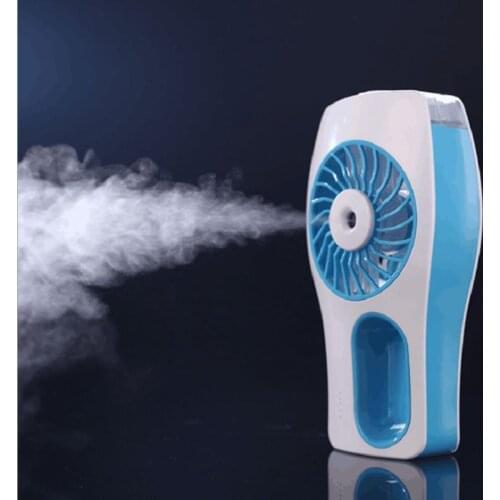 Handheld Handheld Misting Fan, Mini USB Rechargeable Battery Operated Misting Fan, Portable Personal Fan with Spray Bottle, Fan