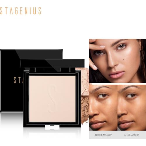 STAGENIUS Face Powder Oil-control Super Lighting Long-lasting 8 colors Mineral Matte Pressed Powder Cosmetics