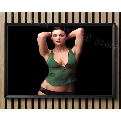 S079 Monica Bellucci 03 Star Sexy Beautiful Girl Model Wall Posters Prints Silk Art Painting For Home Bedroom Decor
