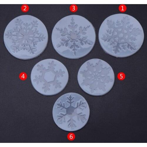 Silicone Mold Snowflake Christmas DIY Crafts Jewelry Making Pendant Epoxy Resin