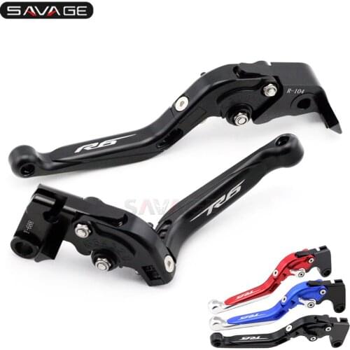 Brake Clutch Lever For YAMAHA YZFR6 YZF-R6 2005-2020 07 09 12 14 16 18 19 Motorcycle CNC Adjustable Folding Extendable Logo R6