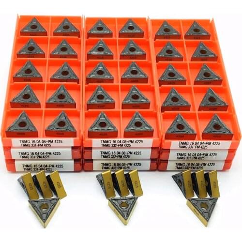 TNMG160404 PM 4225 TNMG160408 PM 4225 Carbide inserts High quality external turning tools CNC turning tools Stainless steel part