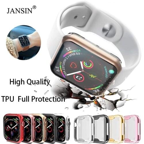 Screen Protector For Apple Watch 6 5 Case 44MM 40MM Full TPU Bumper For Apple Watch 42mm 38mm Series 3 2 Protector Watch Cover