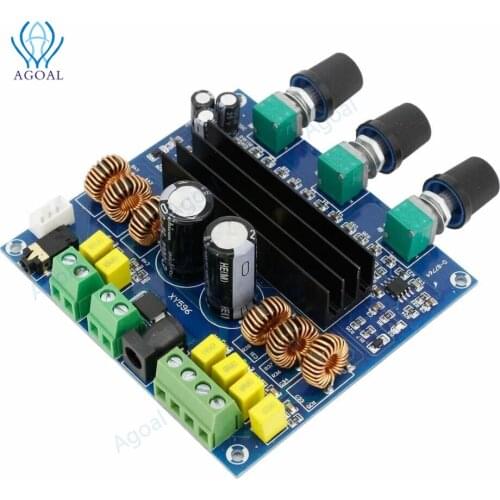 1pcs YX596 TPA3116D2 2x80W+100W High-power Digital Power Amplifier Board 2.1 Channel Subwoofer Module
