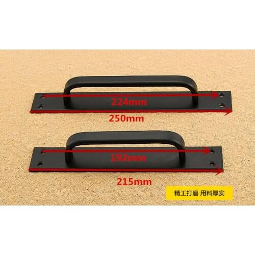 2PCS/LOT Aluminum Alloy Sliding Door Handle Fire Toilet Door Pull Plate Push Gate Door With Screws