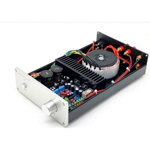 TIANCOOLKEI LM3886 Audio amplifier HIFI DIY kit LM3886TF 2 channels 120w stereo amplifier board Kit+ Amplifier Case+Transformer