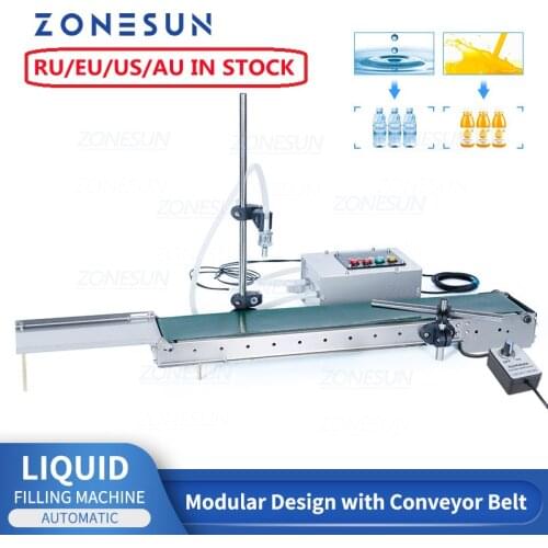 ZONESUN Automatic Perfume Oil Filter Beverage Water Bottle High Precision Heat Resistance Liquid Filling Machine