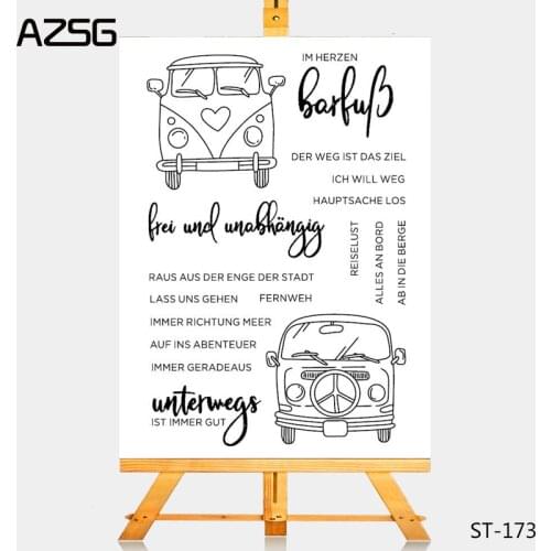 AZSG Vehicle beautiful car style Clear Stamps for DIY Scrapbooking/photo Album Decorative Craft Clear Stamp Chapte