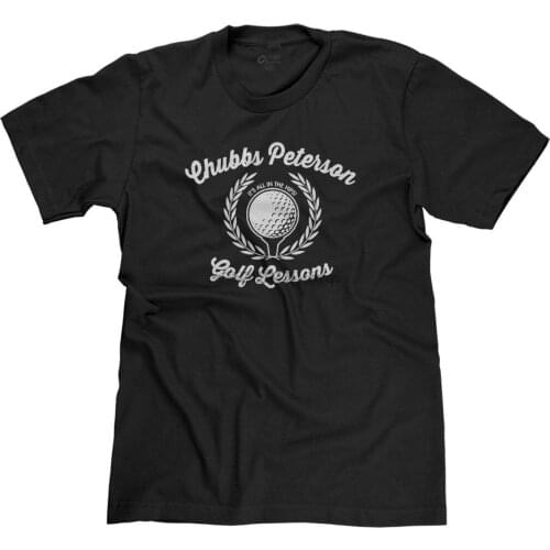 Chubbs Peterson Golf Lessons Funny Adam Sandler Happy Gilmore Parody T-Shirt Tee