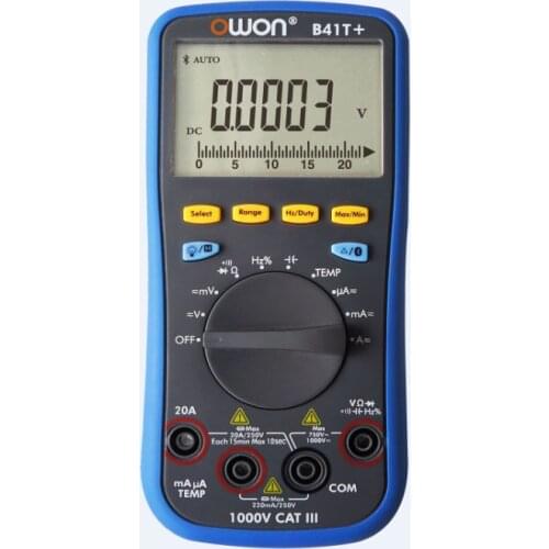 OWON B41T+ 4 1/2 Digital Multimeter With Bluetooth True RMS Tester Meter 3 in 1 Datalogger + Multimeter + Temperature Meter