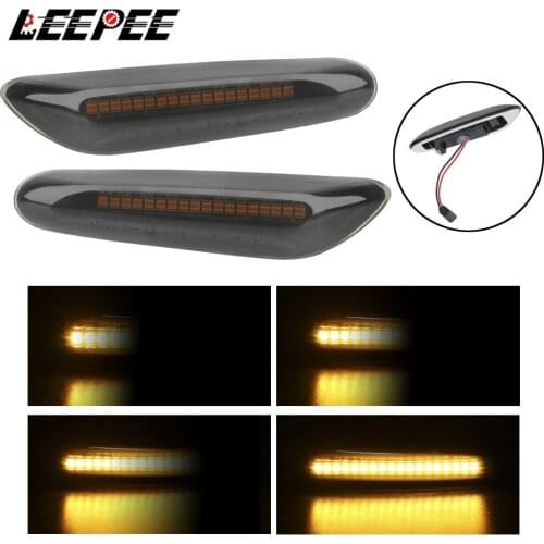 Dynamic LED Side Marker Light Turn Signal Lights For BMW E90 E91 E92 E93 E60 E87 E82 E61 Flowing Water Car Indicator Error Free