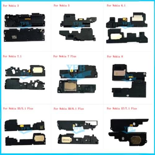 Loudspeaker For Nokia 3 5 6 7 8 7.1 6.1 5.1 Plus X5 X6 X7 Loud Rear Speaker Buzzer Ringer with Flex Cable Replacement Parts