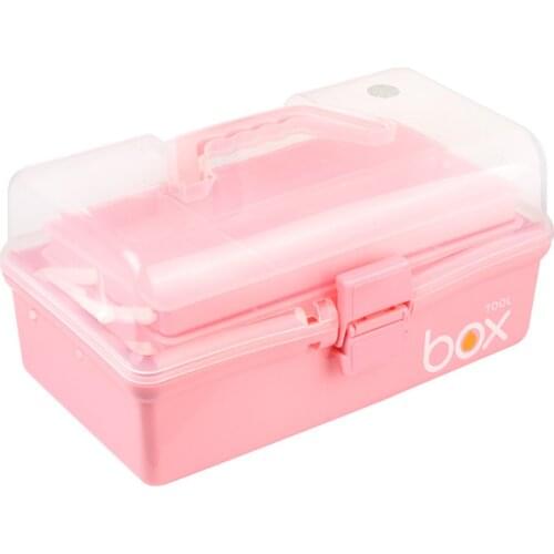 Home Plastic Storage Box Large Capacity Portable Household Storage Case Commodity Shelf For Cosmetics Tissues Keys Wallets