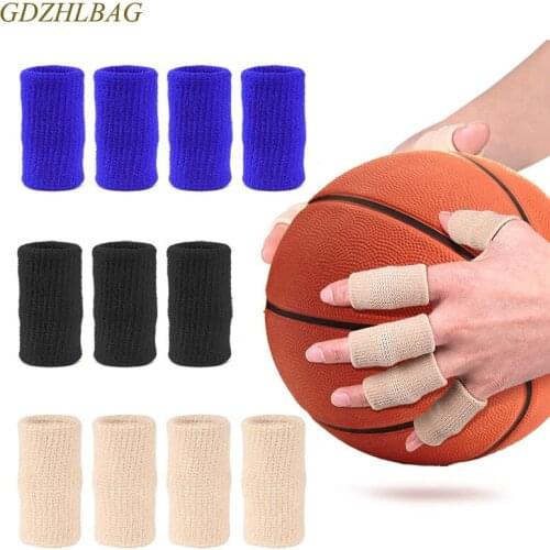 10 Pcs Finger Sleeves Protectors Thumb Support Elastic Compression Braces- Relieve Pain for Arthritis Triggger Finger Gloves