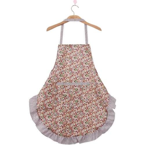 Cotton Linen Apron Woman Adult Bibs Home Cooking Baking Cleaning Aprons Kitchen Accessory