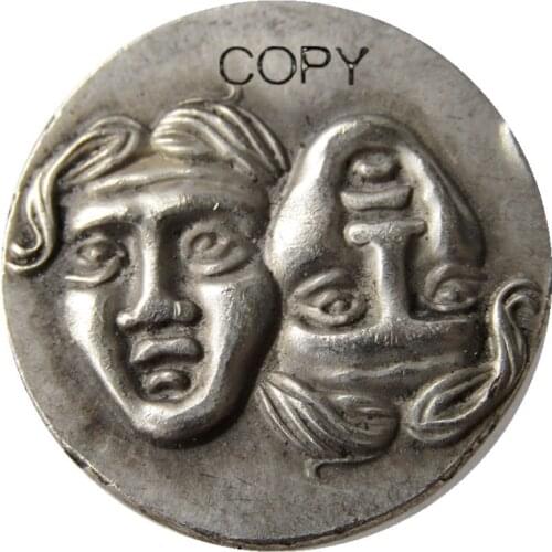 G(24) ANCIENT GREEK SILVER DIOBOL ISTROS COIN TWEENS EAGLE 400-350 BC Silver Plated Copy Coin