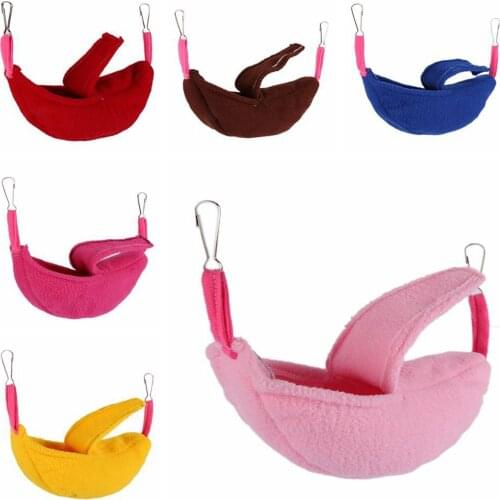 Banana Shaped Hamster Hammock Solid Cage Guinea Pig Cat Hanging Bed Warm Pet Bed Cold Weather Small Pets Supplies Hamster Nest