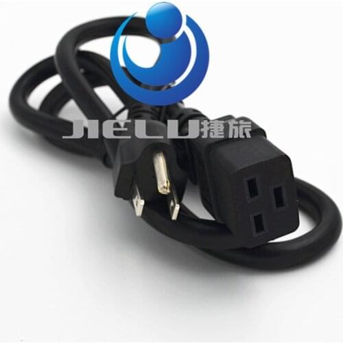 USA Power Cord,US Canada 3Prong Nema NEMA 5-15P 3Pin Male to IEC320 C19 Left Angle Female Socket Power Adapter Cable,1 pcs