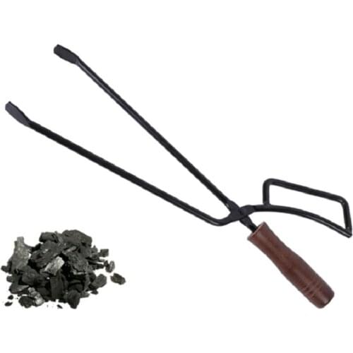 Barbecue Carbon Clip BBQ Charcoal Clip Portable Heat Resistant Wood Barbecue Stainless Steel Firewood Duck Beak Pliers