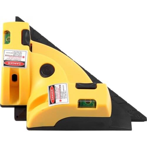 Self-Leveling Right Angle 90 Degree Vertical Horizontal 2 Lines Laser Level Construction Level Instrument Alignment Layout Tool