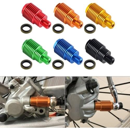 M10 CNC Rear Brake Caliper Cooler Screw Bolt 1.25 1.0 Thread For KTM Honda Kawasaki Suzuki Yamaha Aprilia Triumph
