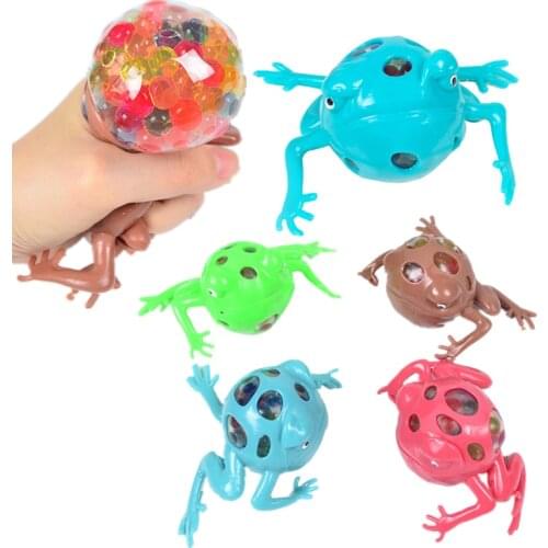 14cm Cartoon large Frog Soft Beads TPR Hand Fidget Toys Kids Gift Children Office Pressure Release Antistress Decompression Toy