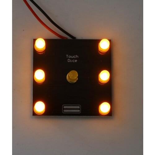 DIY Kit Electronic Dice Touch Control LED Lamp Circuit Experiment for Welding Beginner