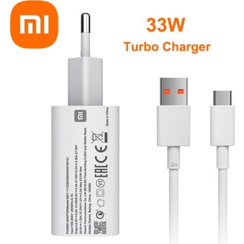 Original Xiaomi Redmi Note 10 Pro EU Charger 33W Type C For xiaomi 10 MI10 Redmi k30 pro 10X pro mi 9 9t k20 redmi note 9 pro