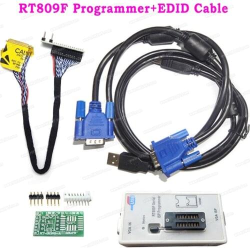 RT809F ISP Universal USB Programmer/ RT809 lcd EMMC-Nand FLASH Programmer Programmer With EDID Cable