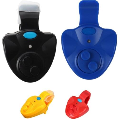 Fishing Bite Alarm Bell Indicator Led Waterproof Nightlight Angling + Batteries