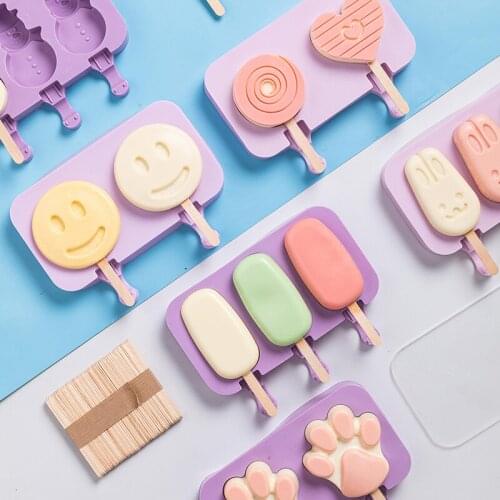 Silicone mold Forms for ice cream Mousse kitchen accessories bakery tools Animals Shape Jelly 3d pastry mould chocolate molds