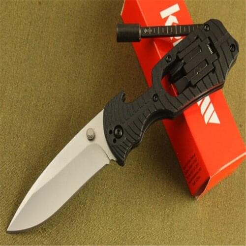 Kerxiao-1920 Tool Folding Knife 8cr13mov Rubber And Plastic Handle Tactical Folding Knives Pocket Survival EDC Camping tools