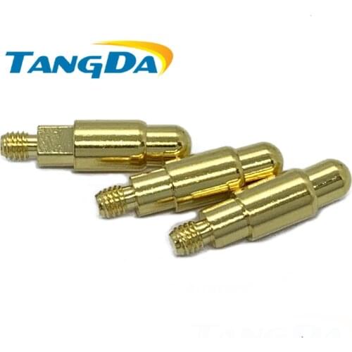 TANGDA probe connector with screw tail pin 3M POGOPIN Charge probe spring pin 5*18.5 mm 360gf AG
