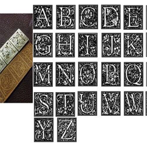 Vintage Swash Letters Brass Stamp Ornamental Capital Letter