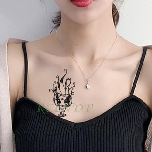 Waterproof Temporary Tattoo Sticker lovely fox rabbit Fake Tatto Flash Tatoo Tatouage Wrist Foot Hand Arm For Girl Women Men