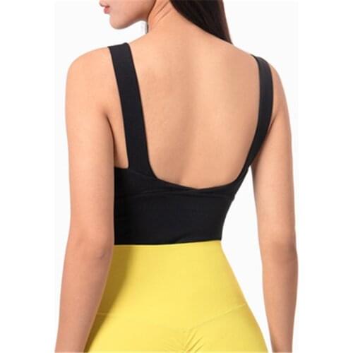 High Strength Sports Vest Fitness Sports Bra Sexy Sports Bra For Women Cross Back Elastic Sports Top Crop Top Push Up Brassiere