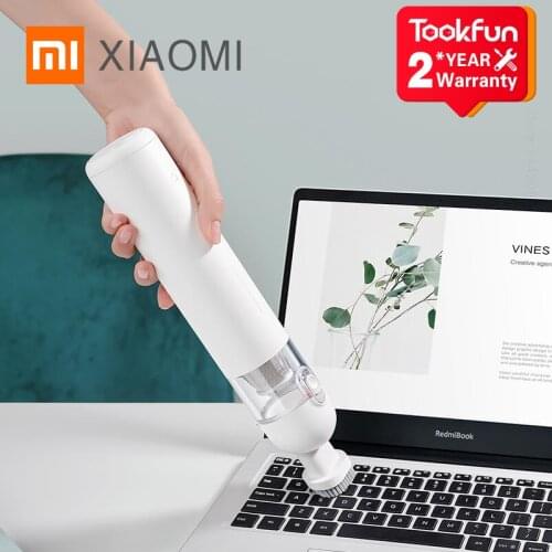 XIAOMI MIJIA Portable Car Hand Helded Vaccum Cleaner for home Wireless Mini Dust Catcher Collector 13000Pa Strong Suction 30min