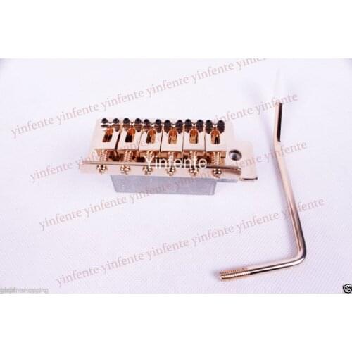 Gold 6 Strings Electric Guitar Screw Style Tremolos Bridge BY903