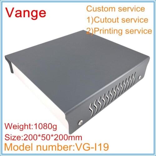 1pcs/lot professional desktop junction metal boxes 200*50*200mm iron enclosures cases diy housing for electrical equipment