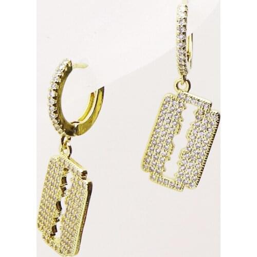 10 Pairs blade earrings Gold Blade earrings Women jewelry earrings women earrings Gold jewelry gift 8247