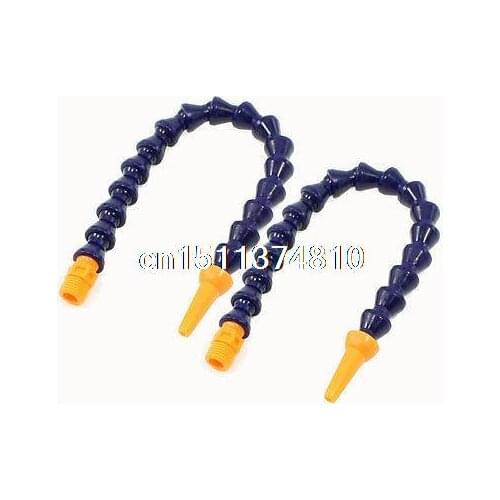 12mm Thread Flexible Round Nozzle Water Oil Coolant Pipe 28cm Long Pair