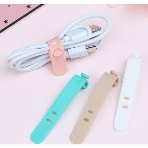 2/4PCS Creative Travel Accessories Silica Gel Cable Winder Earphone Protector USB Phone Holder Accessory Packe Organizers