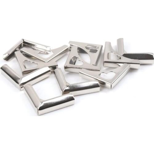 Metal Corners For Books Scrapbooking Photo Albums Menus Corner Protectors Metal Crafts DIY Ornament 22x22x4mm 20pcs