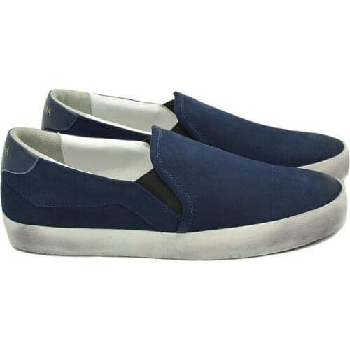 CANGMA Luxury Brand Sneaker Man Trainers Mens Casual Shoes Navy Blue Sneakers Male Cow Suede Loafer Shoe Male 2021