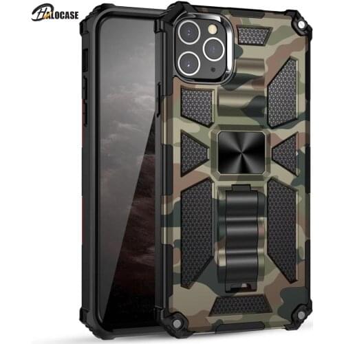 Funda Case for iPhone 12 Pro Max 12 Mini XS Max XR 7 8 Plus Camouflage Armor Coque Shockproof ProtectivePhone Case Cover Capa