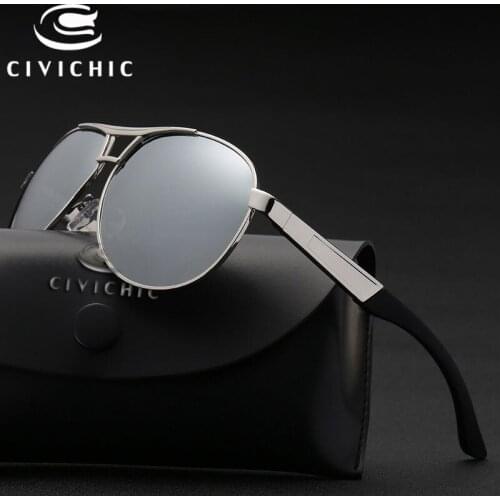 CIVICHIC Hot Fashion Men Polarized Sunglasses Classic Frog Mirror Glasses HD Driving Eyewear Night Vision Goggle Cool Gafas E238